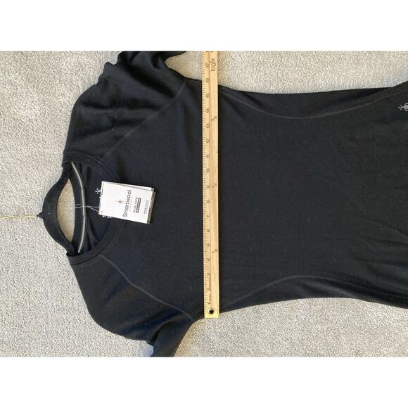 Smartwool Shirt Womens Medium Black Merino 250 Baselayer Crew Thermal Top - Picture 9 of 9